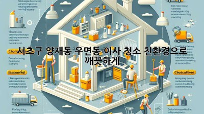 서초구 양재동 우면동 이사 청소: 친환경으로 깨끗하게!